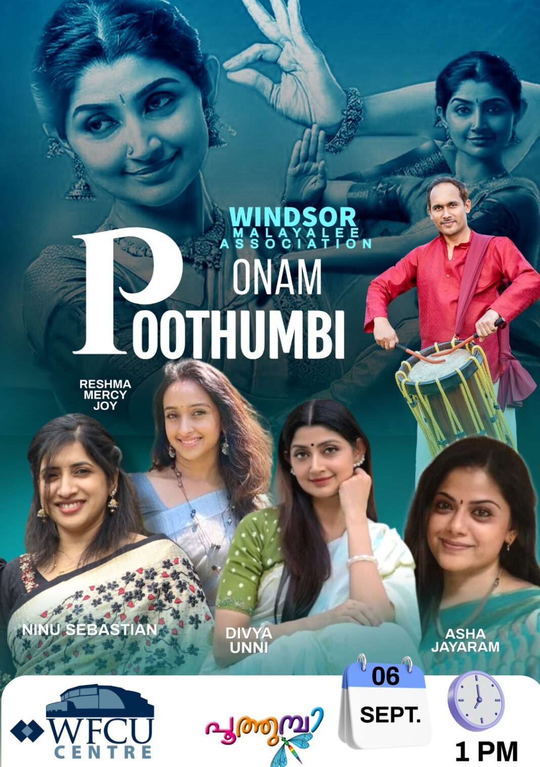 വിൻസർ;മലയാളി അസ്സോസിയേഷന്റെ ഓണാഘോഷം “പൂത്തുമ്പി” സെപ്റ്റംബർ 6ന്