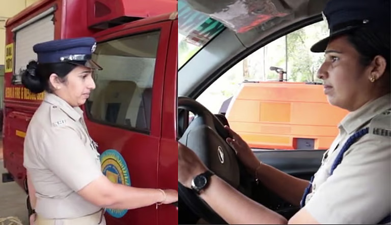 ചരിത്രത്തിലേക്ക് വളയം പിടിച്ച് ജ്യോതി, അഗ്നിശമന സേനയ്ക്ക് ആദ്യ വനിതാ ഡ്രൈവര്