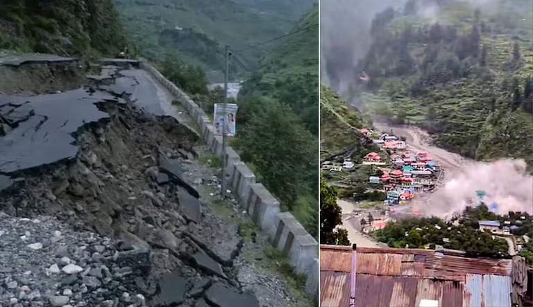 ഉത്തരാഖണ്ഡില് മേഘവിസ്ഫോടനമുണ്ടായ ഗ്രാമത്തിന് സമീപം വീണ്ടും മണ്ണിടിച്ചില്; ഗതാഗതം സ്തംഭിച്ചു