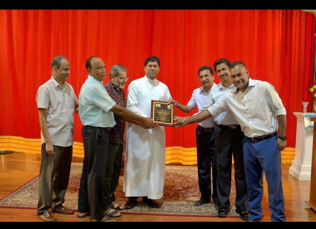 റോക്ലാൻഡ്; ക്നാനായ സെൻറ് മേരീസ് കത്തോലിക്ക  ഇടവക റവ. ഫാ .ഡോക്ടർ ബിബി തറയിലിന് ഊഷ്മളമായ യാത്രയപ്പ് നൽകി