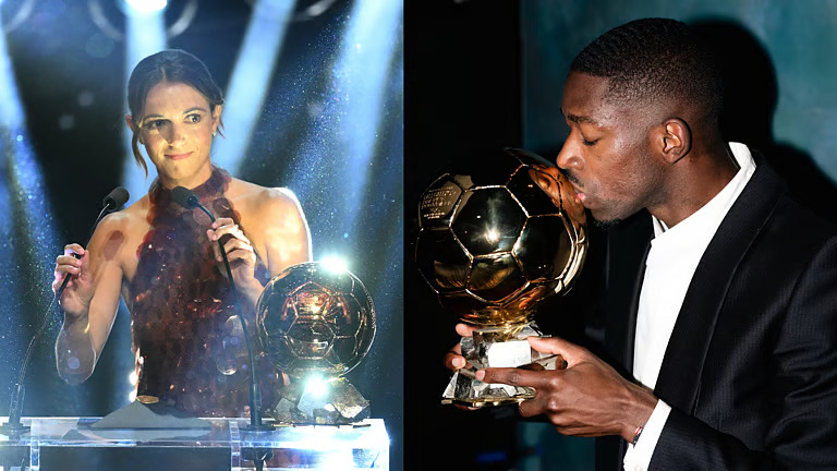 ബാലൺ ഡി ഓർ പുരസ്കാരം: നേട്ടം സ്വന്തമാക്കി ഡെംബലെയും ഐറ്റാന ബോൺമാറ്റിയും