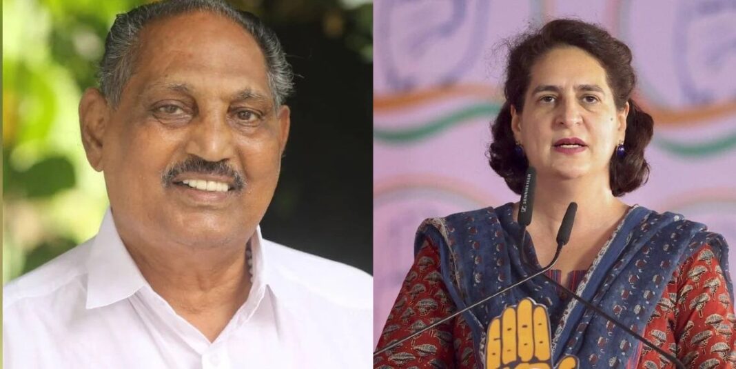 വയനാട്ടിലെ പാർട്ടി പ്രവർത്തനങ്ങളിൽ പ്രിയങ്ക ഗാന്ധിക്ക് അതൃപ്തി; ഡിസിസി പ്രസിഡൻ്റിനെ പദവിയിൽ നിന്ന് മാറ്റാൻ ശുപാർശ നൽകിയെന്ന് സൂചന