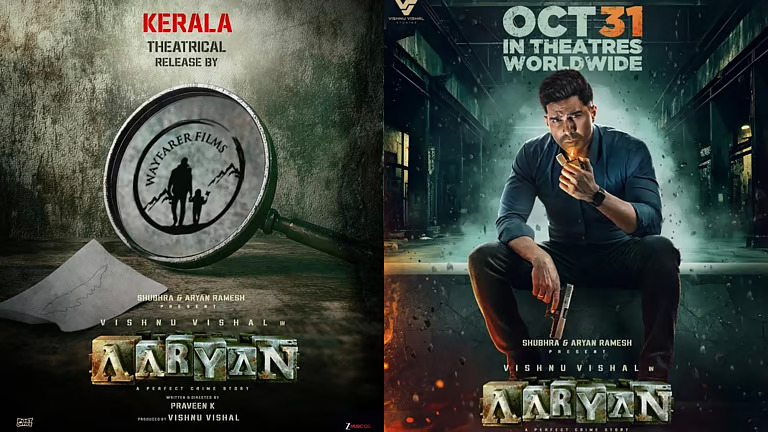 രാക്ഷസന് ശേഷം വീണ്ടുമൊരു ഇൻവെസ്റ്റിഗേഷൻ ത്രില്ലറുമായി വിഷ്ണു വിശാൽ; ‘ആര്യൻ’ കേരളത്തിലെത്തിക്കുന്നത് വേഫേറർ ഫിലിംസ്