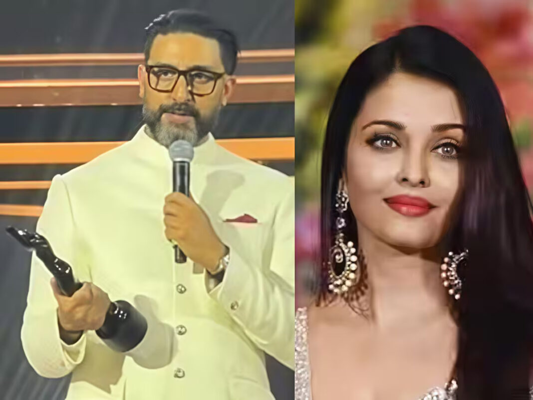 “ഐശ്വര്യയുടെ ത്യാഗമാണ് ഞാനിവിടെ നില്ക്കാന് കാരണം”; ഫിലിംഫെയർ അവാർഡ്ദാന ചടങ്ങില് കണ്ണീരണിഞ്ഞ് അഭിഷേക് ബച്ചന്