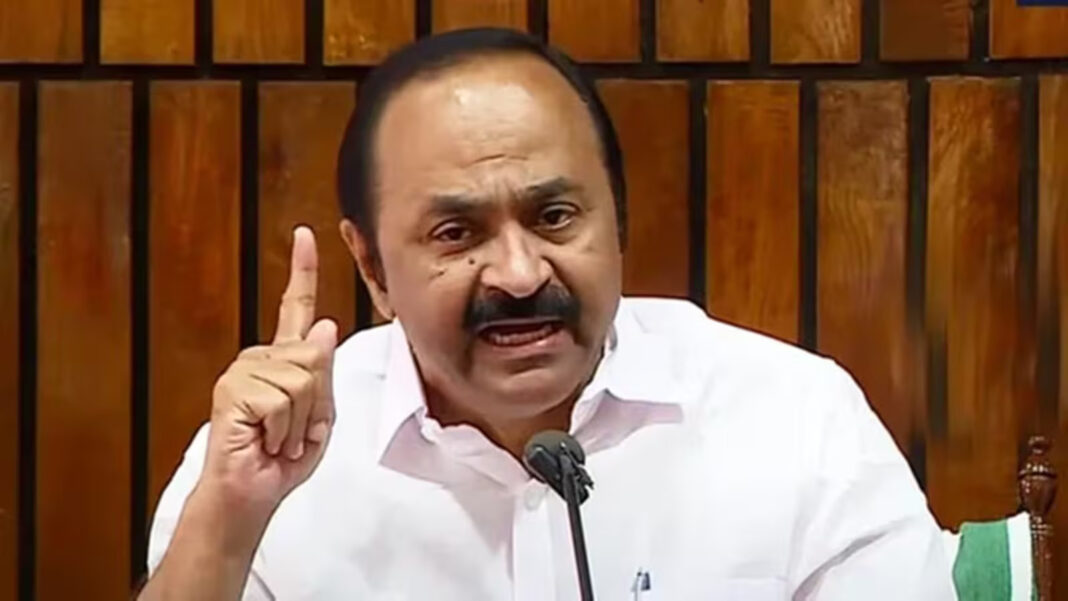 ‘പിപി ചിത്തരഞ്ജന് ഭിന്നശേഷിക്കാരെ അപമാനിച്ചു, മന്ത്രിമാര് സഭ്യേതര പരാമര്ശം നടത്തി, സ്പീക്കര് അതിനെല്ലാം കുടപിടിച്ചു’: ആഞ്ഞടിച്ച് പ്രതിപക്ഷ നേതാവ്