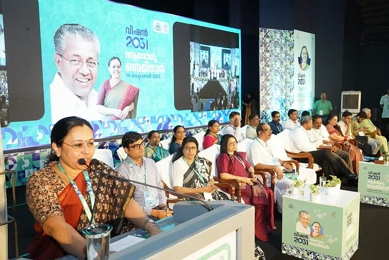 “എല്ലാവര്ക്കും ആരോഗ്യ പരിരക്ഷ ഉറപ്പാക്കും”; ‘കേരളത്തിൻ്റെ ആരോഗ്യ മേഖല വിഷന് 2031’ നയരേഖ അവതരിപ്പിച്ച് മന്ത്രി വീണാ ജോർജ്