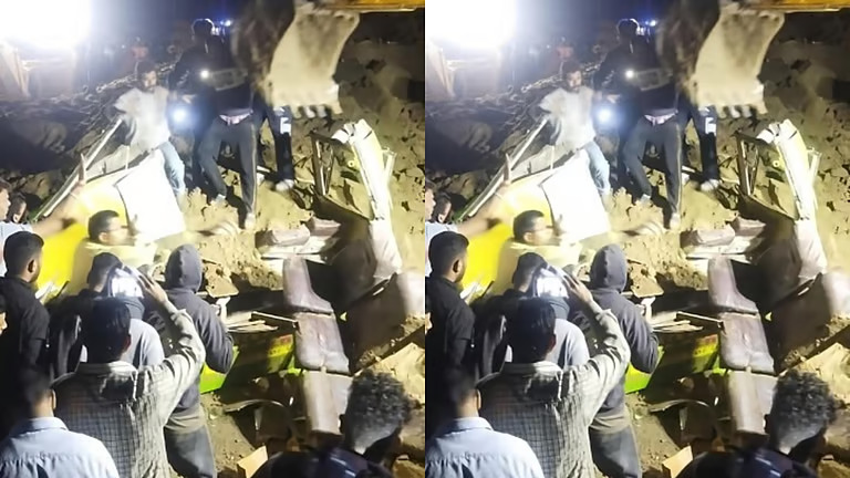 ഹിമാചലിൽ മണ്ണിടിച്ചിലിൽ ബസ് കുടുങ്ങി;15 പേർ മരിച്ചതായി റിപ്പോർട്ടുകൾ