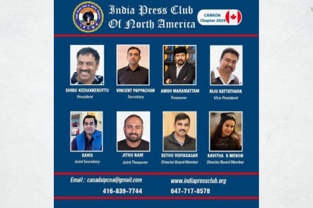 അന്താരാഷ്ട്ര മാധ്യമ കോൺഫറൻസിന് ആശംസകൾ നേർന്ന് കനേഡിയൻ ചാപ്റ്റർ പ്രസിഡന്റ് ഷിബു കിഴക്കേക്കുറ്റ്