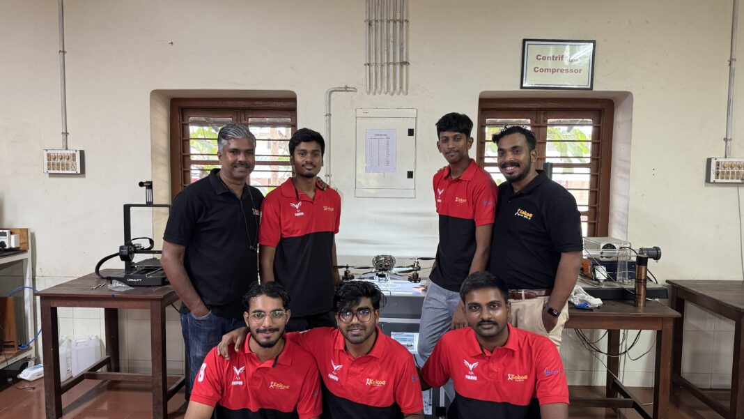 ദുരന്തനിവാരണത്തിന് ഓട്ടോണമസ് ഡ്രോൺ വികസിപ്പിച്ച എൻ.ഐ.ടി. കാലിക്കറ്റിലെ വിദ്യാർഥികൾ