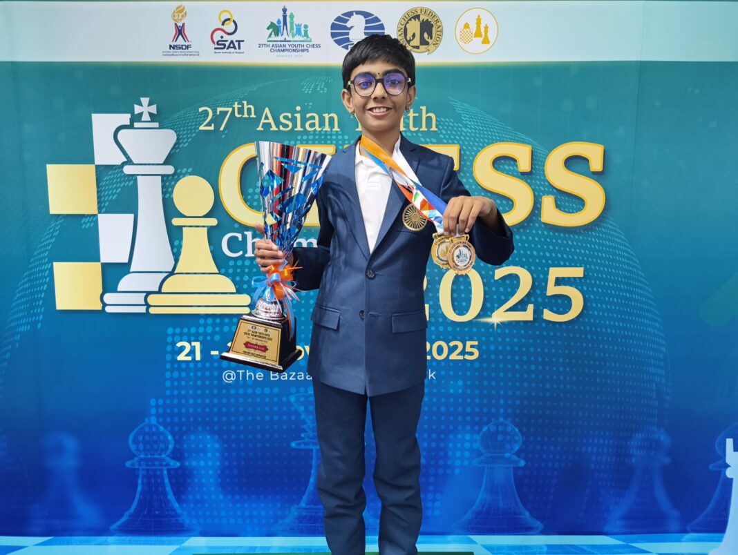 ഏഷ്യൻ യൂത്ത് റാപ്പിഡ് ചെസ്സ് ചാമ്പ്യൻഷിപ്പ് 2025; ദിവി ബിജേഷിനു വീണ്ടും അഭിമാന നേട്ടം!