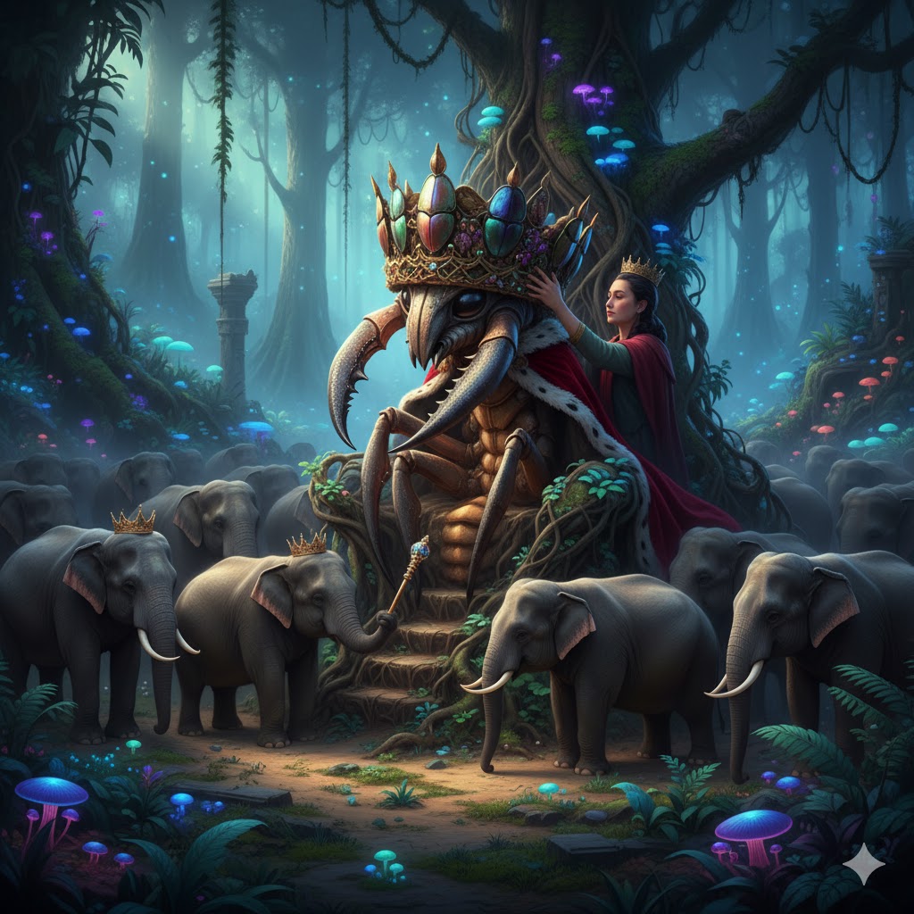 ആനകളുടെ രാജാവായി കുഴിയാന: ഒരു വിചിത്രമായ കിരീടധാരണം