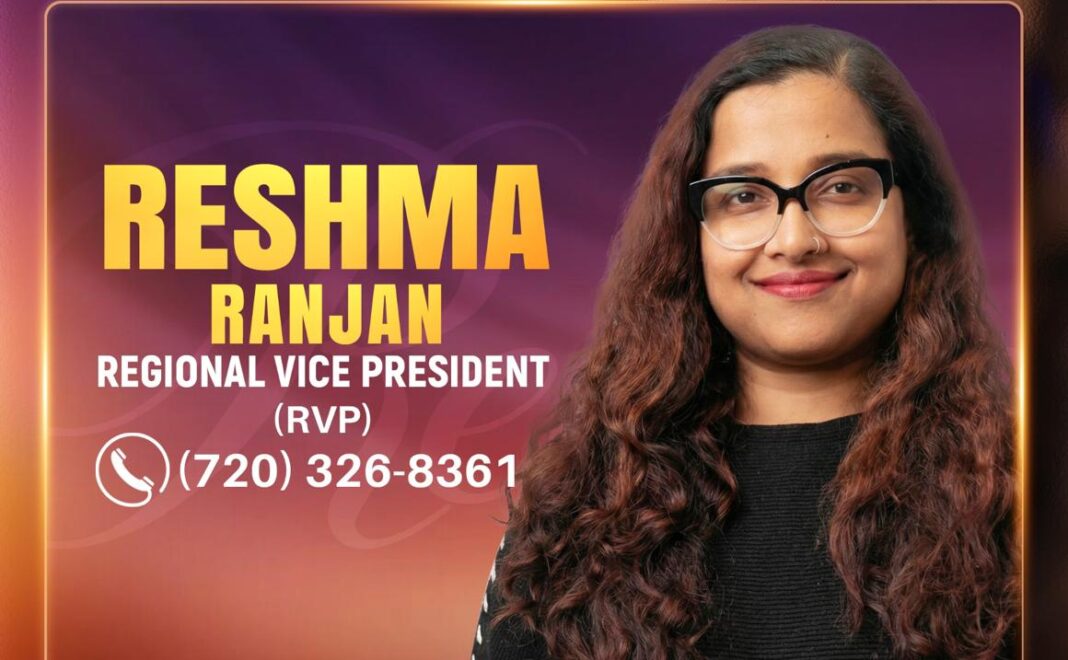 കെ.എച്ച്.എൻ.എ ഡാളസ് റീജിയണൽ വൈസ് പ്രസിഡന്റായി രേഷ്മ രഞ്ജൻ ചുമതലയേറ്റു