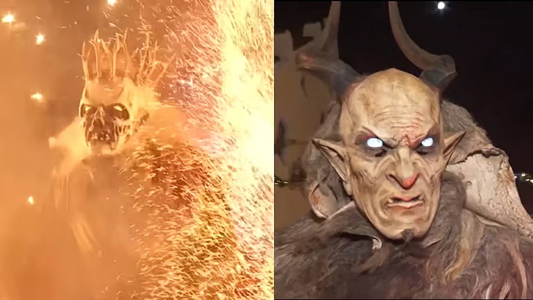 നീണ്ട നഖങ്ങളും തിളങ്ങുന്ന കണ്ണുകളുമുള്ള രാക്ഷസന്മാർ, കയ്യിൽ തീപ്പന്തം; ജർമനിയിലെ ‘റോഹ്നാട്ട്’ അൽപ്പം ഹൊറർ ആണ്