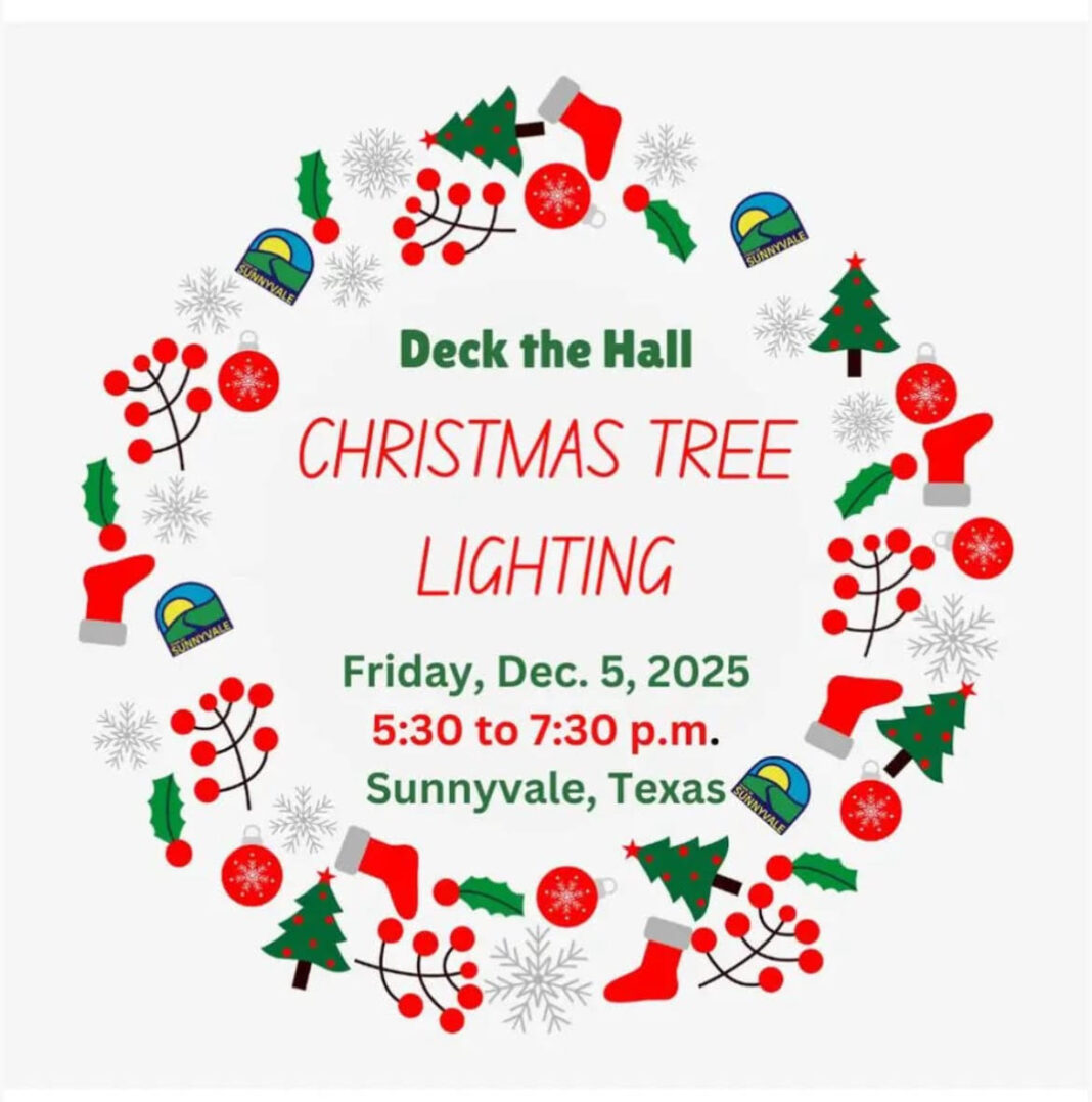 സണ്ണിവെയ്ൽ സിറ്റി ക്രിസ്മസ് ട്രീ ലൈറ്റിംഗ് ചടങ്ങ് ഇന്ന്