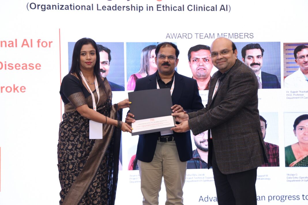റെറ്റിന വഴി ഹൃദയ-വൃക്ക രോഗങ്ങൾ തിരിച്ചറിയുന്ന എഐ സാങ്കേതികവിദ്യ;അമൃതയിലെ ഡോക്ടർക്ക് ദേശീയ പുരസ്കാരം