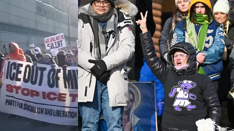 പട്രോളിങ് ഉദ്യോഗസ്ഥരുടെ വെടിയേറ്റ് യുവാവ് കൊല്ലപ്പെട്ട സംഭവം; യുഎസിൽ ഇമിഗ്രേഷൻ സേനയ്ക്കെതിരെ പ്രതിഷേധം ശക്തം