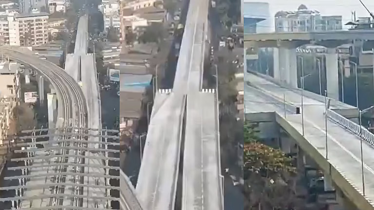 തുടങ്ങുമ്പോൾ നാലുവരി, വഴിയിൽ രണ്ടുവരി; “മഹാരാഷ്ട്രയുടെ എഞ്ചിനീയറിങ് വിസ്മയം”: പരിഹസിച്ച് കോൺഗ്രസ്