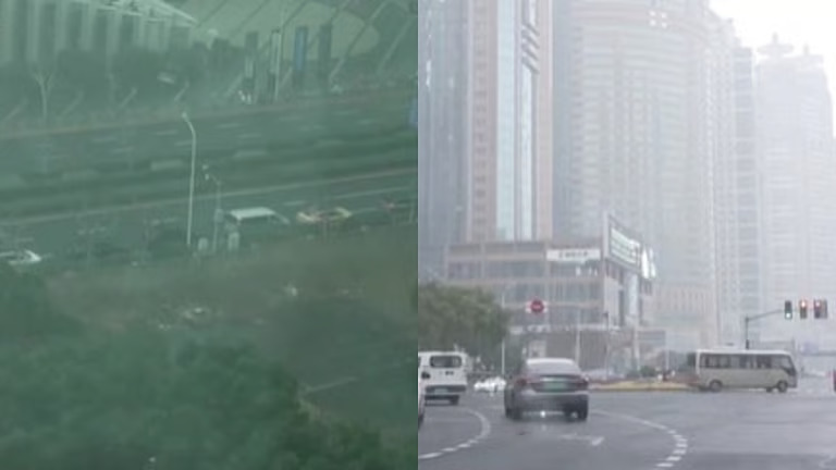 തണുത്ത കാറ്റും, മഞ്ഞുമഴയും; എട്ടുവർഷത്തിനു ശേഷം ഷാങ്ഹായിൽ അപൂർവമായൊരു മഞ്ഞുവീഴ്ച