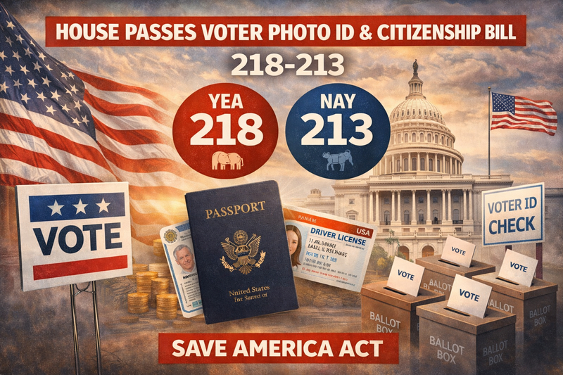 വോട്ടർമാർക്ക് തിരിച്ചറിയൽ കാർഡും പൗരത്വ രേഖയും നിർബന്ധമാക്കുന്ന ബില്ല് അമേരിക്കൻ ജനപ്രതിനിധി സഭ പാസാക്കി