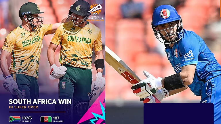 ടി20 ലോകകപ്പ് 2026 | ഡബിൾ ത്രില്ലർ ക്ലൈമാക്സ്! അഹമ്മദാബാദിലെ ഡബിൾ സൂപ്പർ ഓവർ മാച്ചിൽ ജയം പ്രോട്ടീസിന്