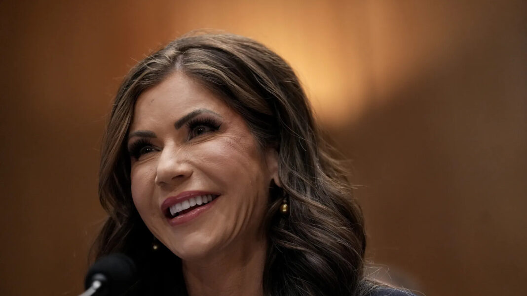 അമേരിക്കൻ ആഭ്യന്തര സുരക്ഷാ വകുപ്പിൽ വൻ അഴിച്ചുപണി: ക്രിസ്റ്റി നോം രാജിവെച്ചു; പകരക്കാരനായി മാർക്ക്വെയ്ൻ മുള്ളിൻ