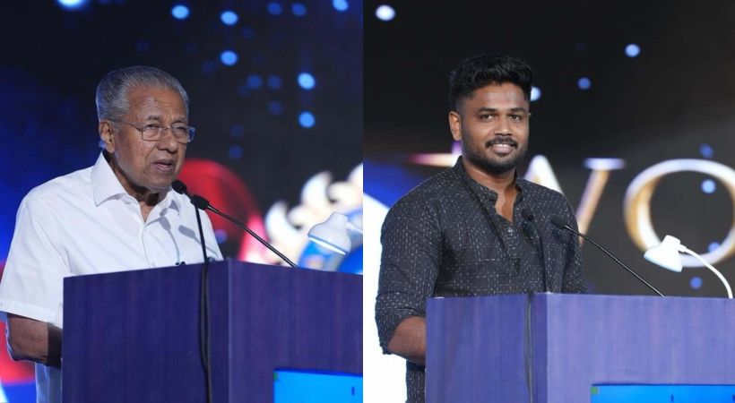 ‘ സഞ്ജു കളിച്ച ഓരോ ഷോട്ടും ലാന്ഡ് ചെയ്തത് ഓരോ ഇന്ത്യക്കാരന്റെയും ഹൃദയങ്ങളിലേക്ക്’; മുഖ്യമന്ത്രി