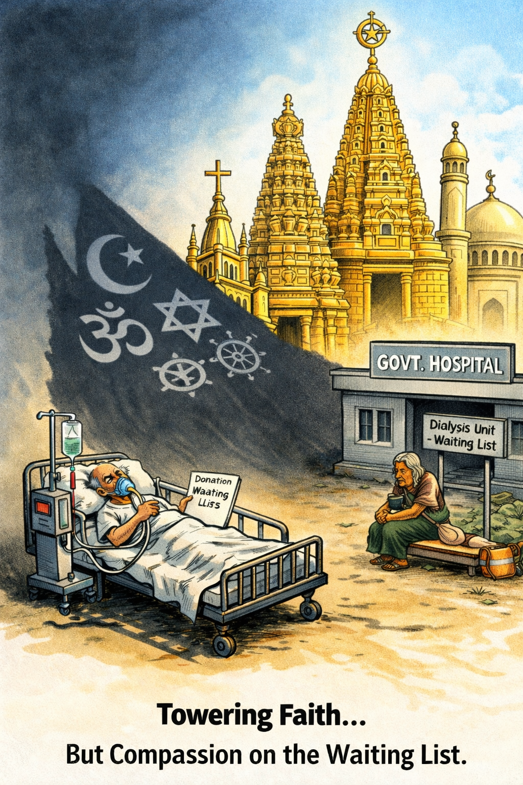 ആരാധനാലയങ്ങൾ വളരുമ്പോൾ; കരുണയും വിശ്വാസവും കുറയുന്നോ