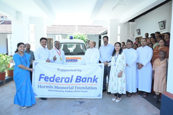 ശാന്തി ഡി-അഡിക്ഷൻ സെന്ററിന് ആംബുലൻസ് നൽകി ഫെഡറൽ ബാങ്ക്