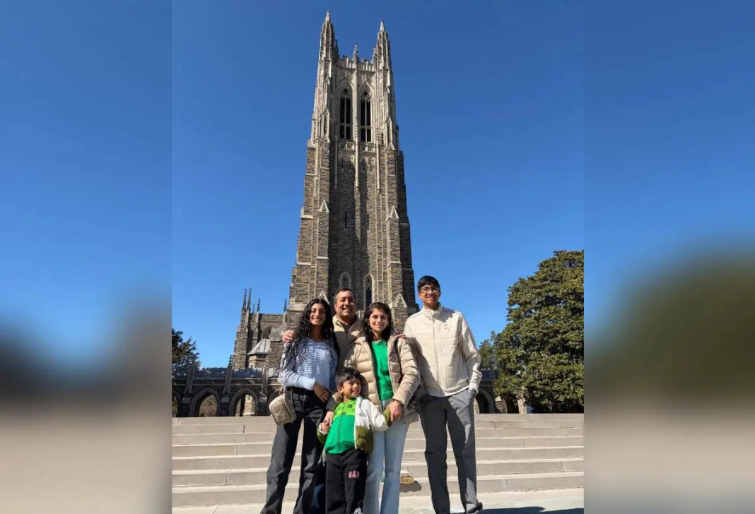 ഡ്യൂക്ക് സർവകലാശാലയ്ക്ക് 3 ദശലക്ഷം ഡോളർ (25 കോടി രൂപ)ധനസഹായം നൽകി ഇന്ത്യൻ വംശജരായ ദമ്പതികൾ