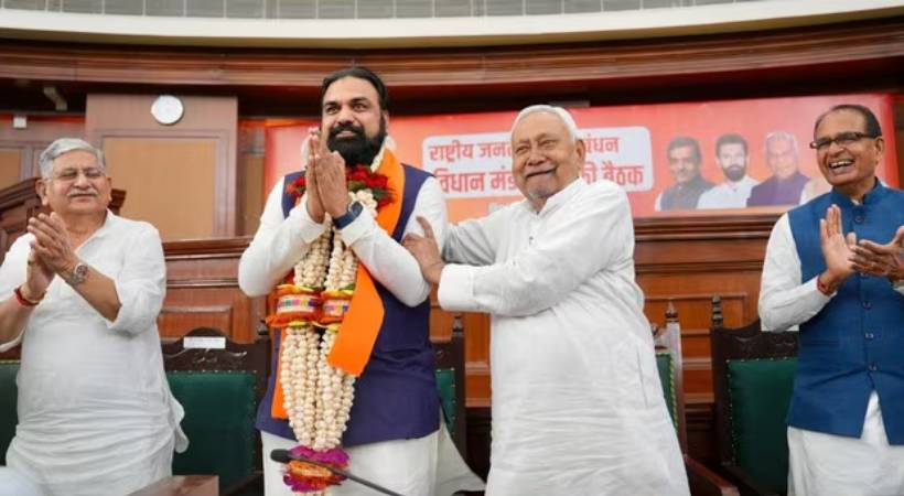 ബിഹാറിൽ ബിജെപിയുടെ ആദ്യ മുഖ്യമന്ത്രി: സാമ്രാട്ട് ചൗധരി സത്യപ്രതിജ്ഞ ചെയ്തു