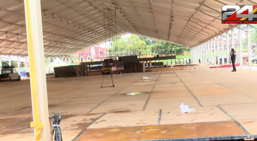 സത്യപ്രതിജ്ഞ ചടങ്ങ്; സെന്ട്രല് സ്റ്റേഡിയത്തില് ഒരുക്കങ്ങള് പുരോഗമിക്കുന്നു